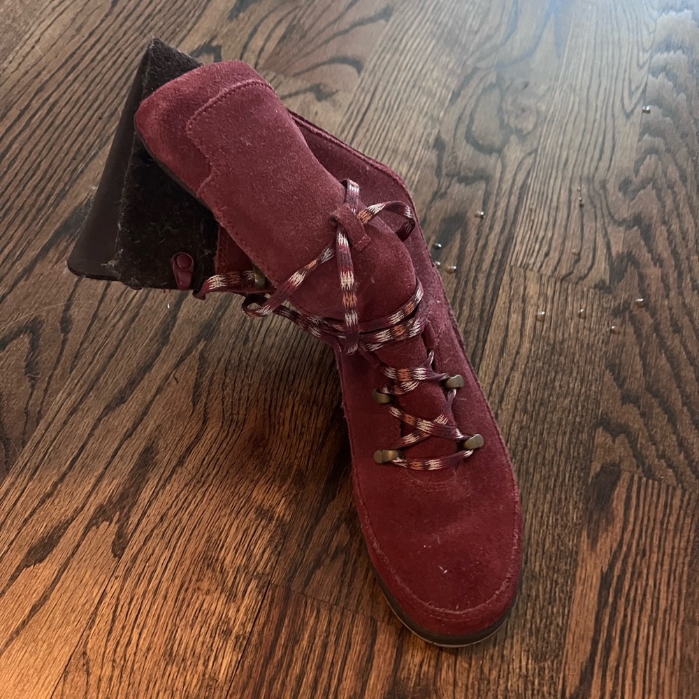 Chaco lace up boots